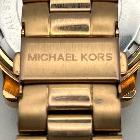 Michael Kors Chronograph Runway Rose Gold Watch MK5128 Extra Links & Working - Picture 10 of 11